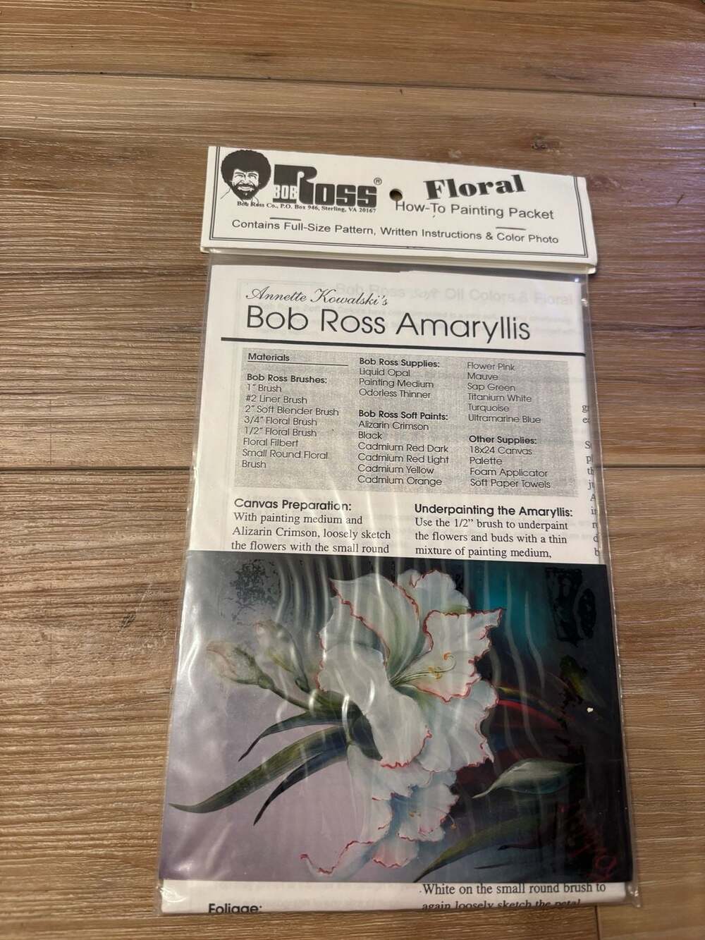 Bob Ross Floral How-To Painting Packet - Amaryllis (KP043)